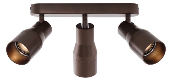 Spotlight rotund de plafon bronz închis GU10 50mm 3 lumini - Stanley