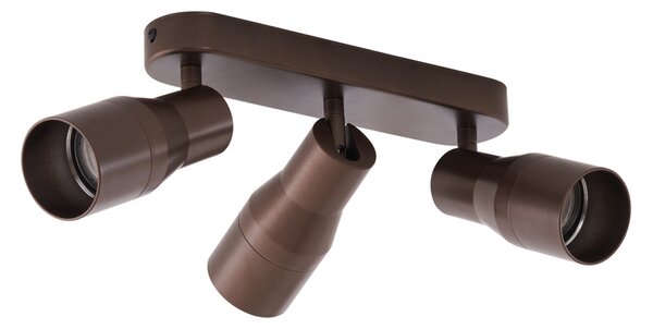 Spotlight rotund de plafon bronz închis GU10 50mm 3 lumini - Stanley