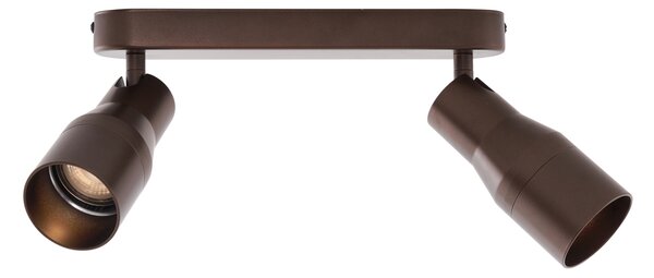 Spotlight rotund de plafon bronz închis GU10 50mm 2 lumini - Stanley