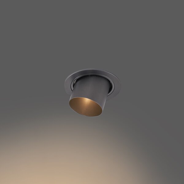 Spot modern integrat, gri antracit, GU10, 50 mm, rotund, orientabil - Installa