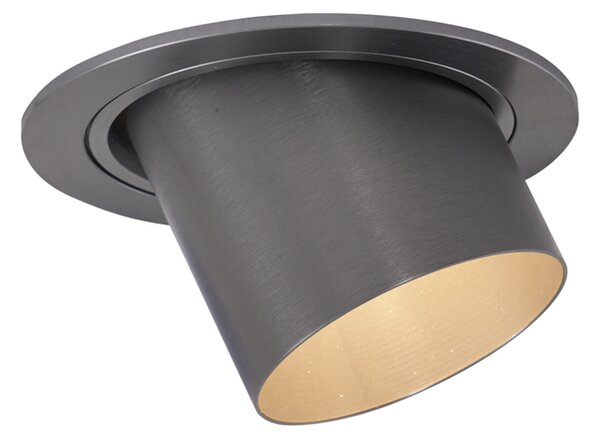 Spot modern integrat, gri antracit, GU10, 50 mm, rotund, orientabil - Installa