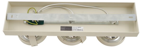 Spotlight modern tavan bej G9 rotund reglabil 3 lumini - Go