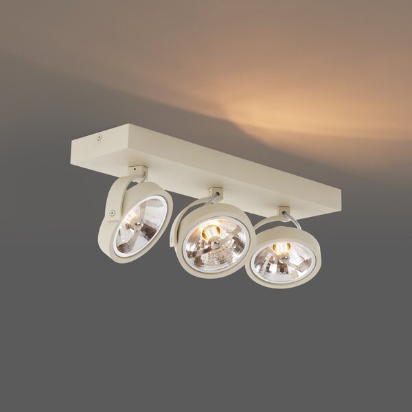 Spotlight modern tavan bej G9 rotund reglabil 3 lumini - Go