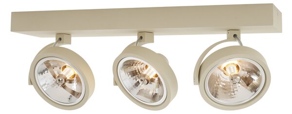 Spotlight modern tavan bej G9 rotund reglabil 3 lumini - Go