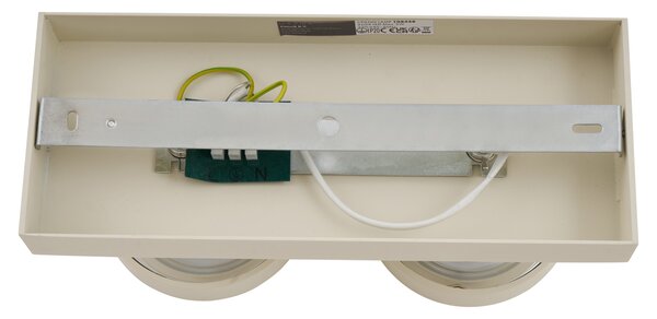 Spotlight modern plafon bej G9 rotund cu rotire si inclinare 2 lumini - Go