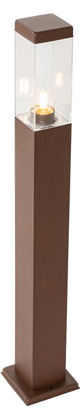 Stâlp de iluminat inteligent de exterior maro rugină 80 cm, inclusiv WiFi P45 - Malios