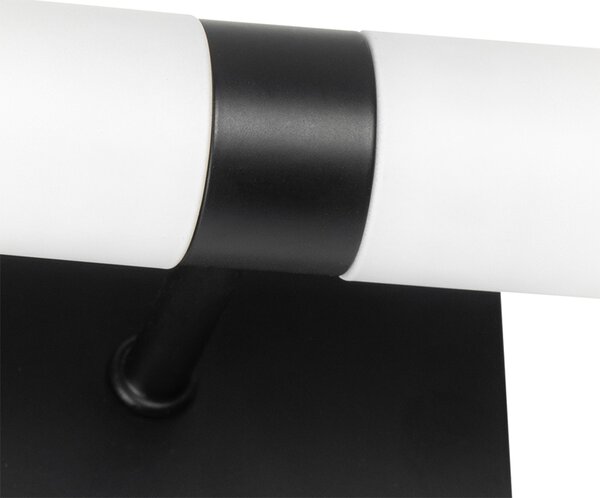 Lampa de perete inteligentă pentru baie neagră IP44 cu 2 lumini, inclusiv Zigbee G9 - Bath