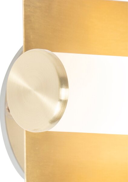 Lampa de perete inteligentă pentru baie, aurie, IP44, cu 2 lumini, inclusiv Zigbee G9 - Bath