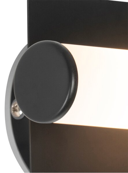 Lampa de perete inteligentă pentru baie neagră IP44 cu 2 lumini, inclusiv Zigbee G9 - Bath