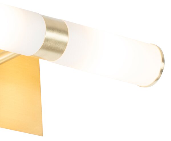 Lampa de perete inteligentă pentru baie, aurie, IP44, cu 2 lumini, inclusiv Zigbee G9 - Bath