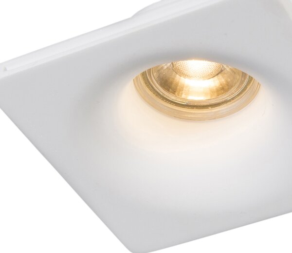 Set de 6 spoturi încastrate albe 12 cm rotunde - Gypsy Stucco