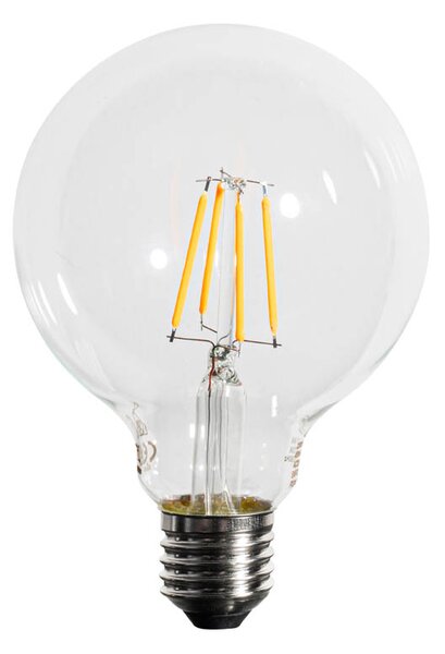 Set 5 becuri Bec LED E27 reglabil G95 5W 450lm 2200K