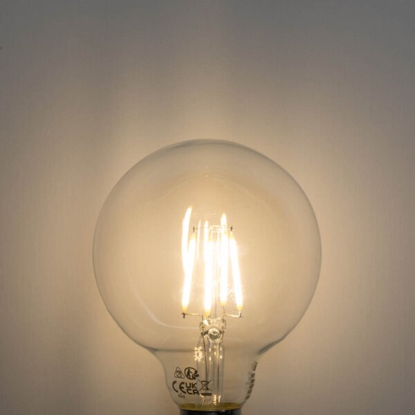 Set 5 becuri Bec LED E27 reglabil în 3 trepte G95 4W 450lm 3000K