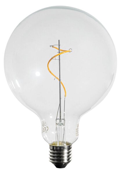 Set de 5 Becuri LED E27 Estompabile Filament Spiralat G125 4W 270 lm 2700K