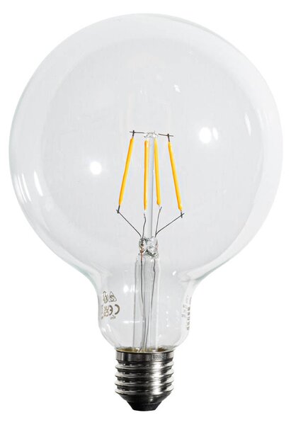 Set 5 becuri Bec LED E27 cu filament spiralat reglabil G125 5W 450lm 2200K