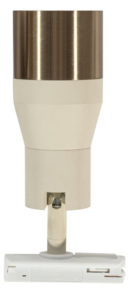 Spot modern bej cu auriu pentru sistem de șine monofazat GU10 50mm - Iconic Kohua