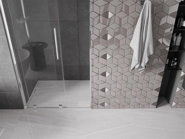 Mexen Velar, usa culisanta pentru deschidere 75x200 cm, sticla transparenta 8mm, profil cromat, 871-075-000-01-01