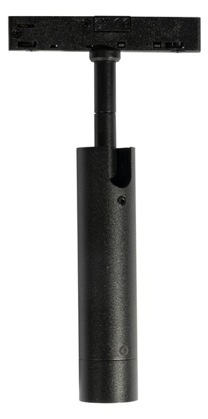 Spot modern negru pentru sistem de șine monofazat - Slimline Uzzy