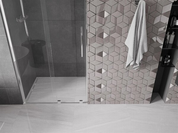 Mexen Velar, usa culisanta pentru deschidere 75x200 cm, sticla transparenta 8mm, profil cromat, 871-075-000-01-01