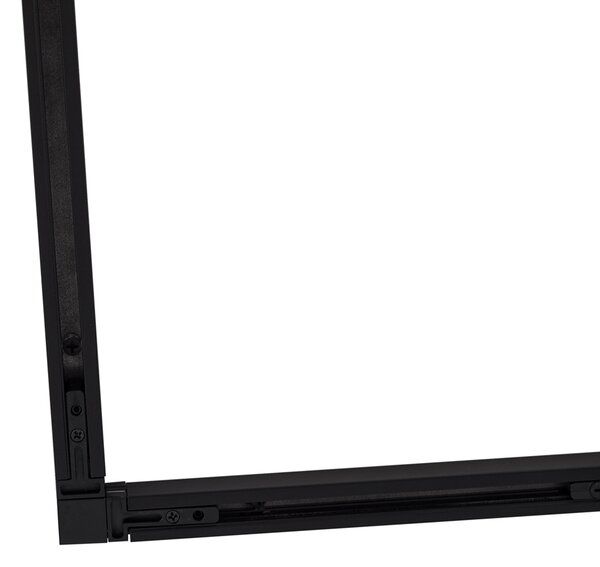 Sistem modern de iluminat pe șine cu 6 spoturi negre monofazate - Slimline Uzzy