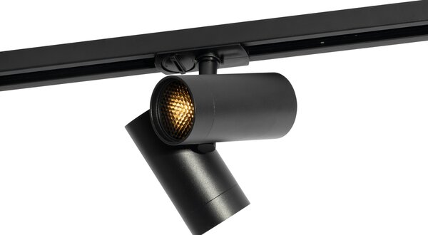 Spot modern cu șină monofazat negru cu 2 lumini - Iconic Scopio