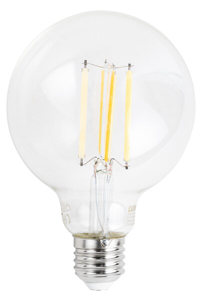 Bec inteligent LED E27, reglabil, G95, transparent, 7W, 806 lm, 2700-6500K, Zigbee