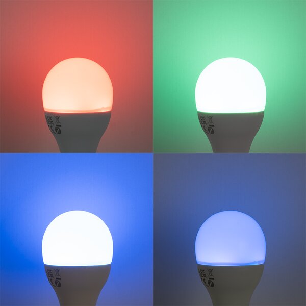 Set de 5 becuri LED E14 inteligente, reglabile, G45 Opal 4,9W 470 lm 2700-6500K