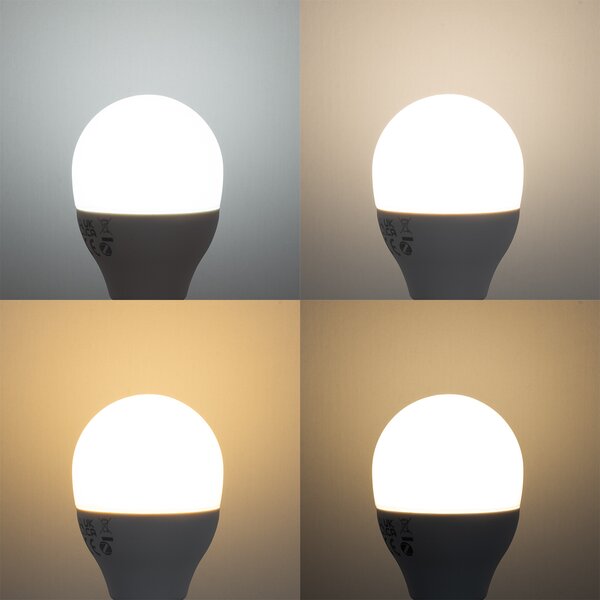 Set de 5 becuri LED E14 inteligente, reglabile, G45 Opal 4,9W 470 lm 2700-6500K