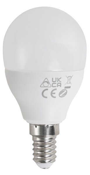 Bec inteligent E14 cu LED, reglabil, G45 Opal, 4,9 W, 470 lm, 2700-6500K