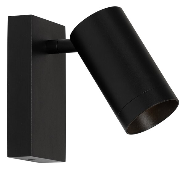 Lampă de perete inteligentă neagră reglabilă cu întrerupător, inclusiv Wifi GU10 50mm - Jeana Luxe