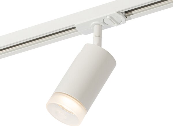 Spot modern cu inel alb pentru sistem de șine monofazat GU10 50mm - Iconic Jeana
