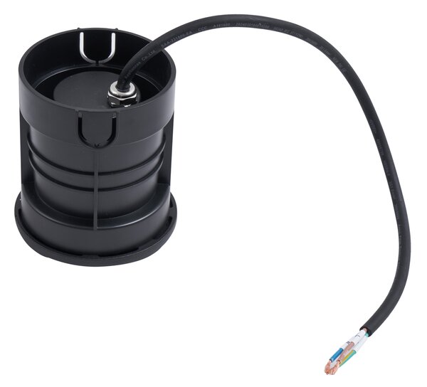 Set de 6 spoturi moderne de sol negre GU10 50mm Efect de lumină dublă IP65 - Cellar