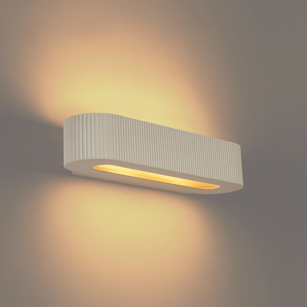 Lampă de perete scandinavă bej UFO cu 2 lumini - Plaster