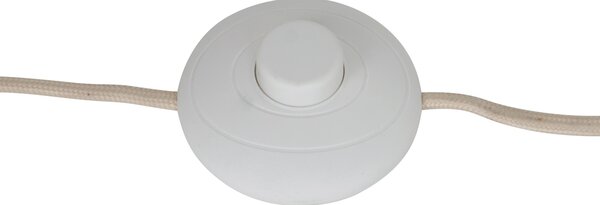 Lampă de podea retro bej cu sticlă mată - Fedde