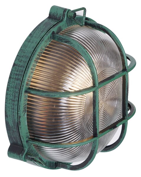 Lampă de perete de exterior verde rotundă IP44 - Noutica
