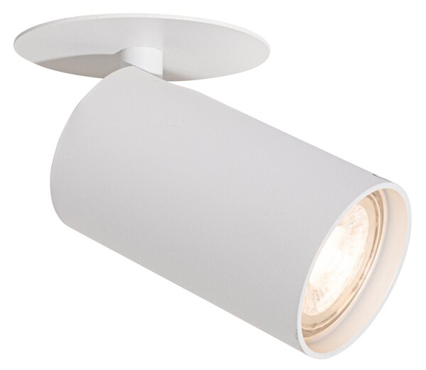 Set de 6 spoturi încastrate moderne albe GU10 50mm - Chels