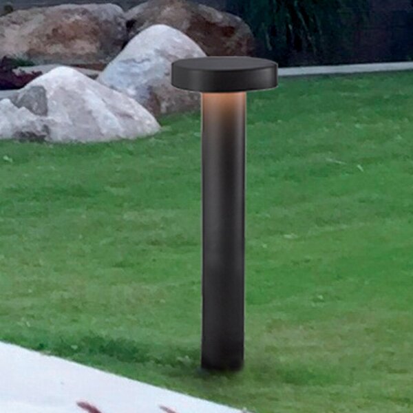 Viokef Lampă LED cu postament Onda, IP54, înălțime 50 cm, Negru, Metal, Modern