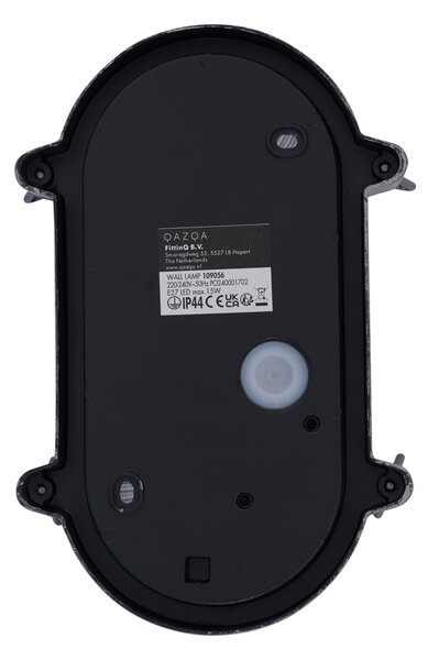 Lampă de perete de exterior argintie ovală IP44 - Noutica