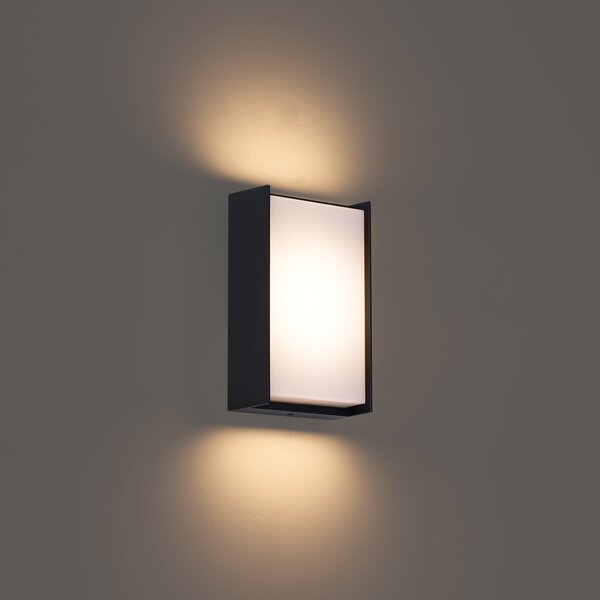 Lampă modernă de perete pentru exterior neagră, cu LED inclus IP65 - Packet