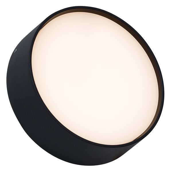 Plafoniere de perete moderne pentru exterior negru incl. LED IP65 - Dop