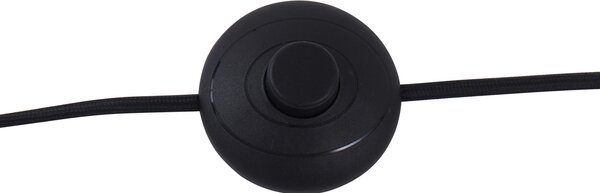 Lampă de podea retro neagră cu sticlă bronz - Bizle