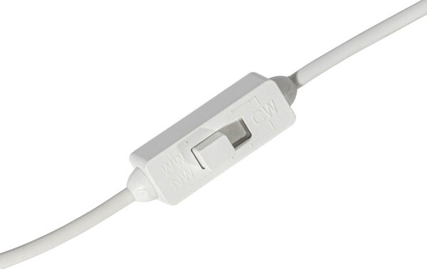 Set de 6 spoturi încastrate albe, inclusiv LED 3000K-5000K - Elias