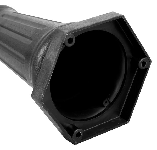 Stâlp clasic de exterior negru 217cm IP44 - New Haven Hammered
