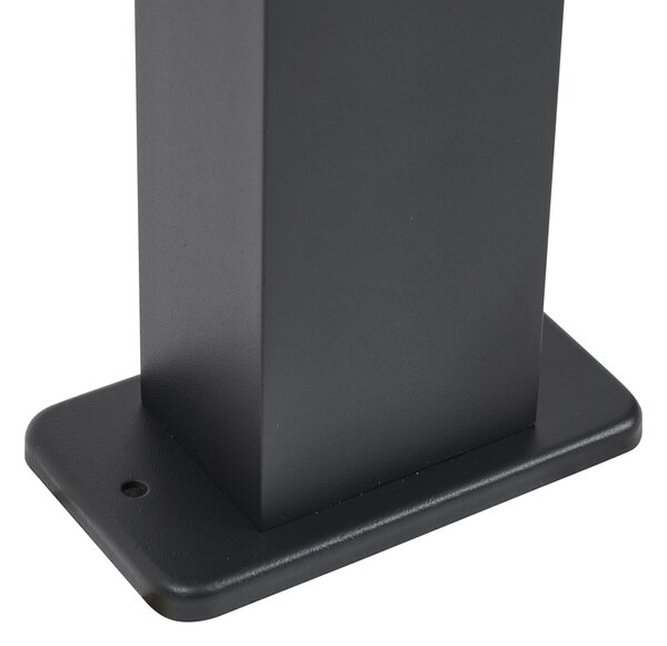 Lampă de podea modernă de exterior neagră 65cm cu priză IP44 - Baleno