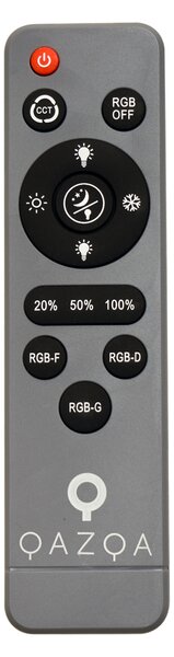 Plafonieră modernă gri cu alb 38cm incl. LED Dimmable RGB - Kanton