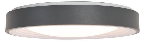 Plafonieră modernă gri cu alb 38cm incl. LED Dimmable RGB - Kanton