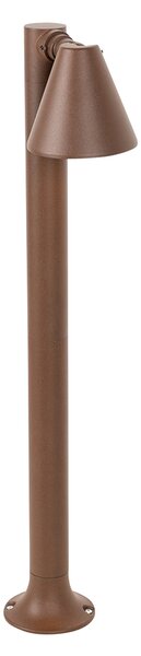 Stâlp modern pentru exterior maro ruginiu 60 cm IP44 reglabil - Ciara