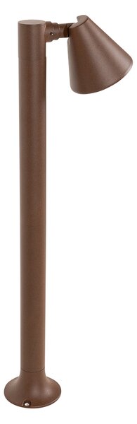 Stâlp modern pentru exterior maro ruginiu 60 cm IP44 reglabil - Ciara