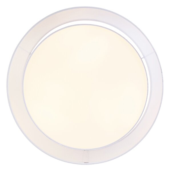 Plafoniera moderna alba 50 cm 3 lumini - Drum Duo