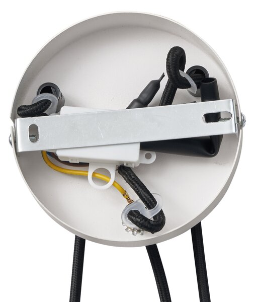 Lampă suspendată Japandi bej 50cm cu 3 lumini - Plu